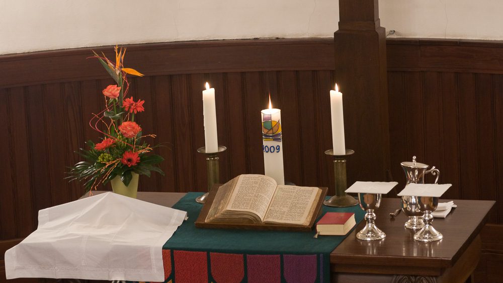 Abendmahlsfeier in unseren Gottesdiensten