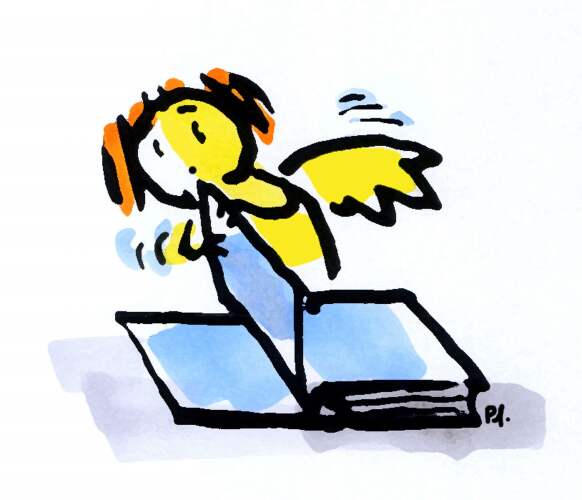 Engel mit Buch - (c) Pfeffer