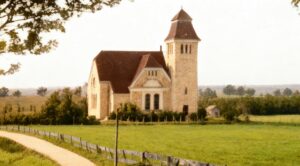 Historische Ansichtder Neanderkirche.
