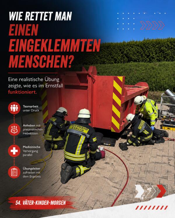 Feuerwehrfahrzeuge und Ausrüstung in der neuen Feuerwache Erkrath