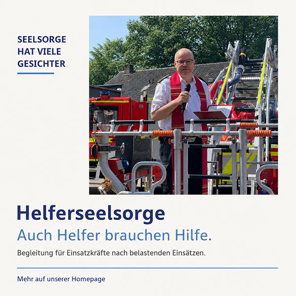 Pastor André Carouge ist Feuerwehrseelsorger und Koordinator der Ökumenischen Notfallseelsorge im Kreis Mettmann.