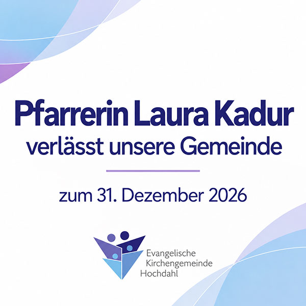 Pfarrerin Laura Kadur verlässt unsere Gemeinde